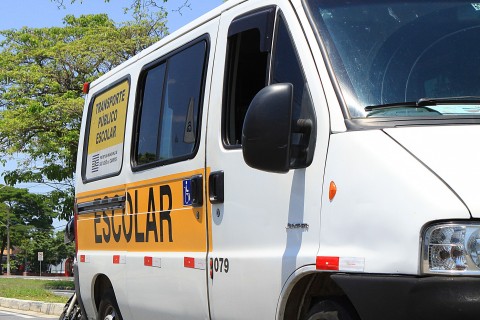 Vans escolares passam por fiscalização