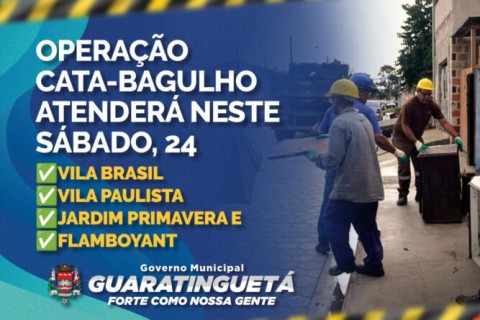 Guaratinguetá faz operação de zeladoria