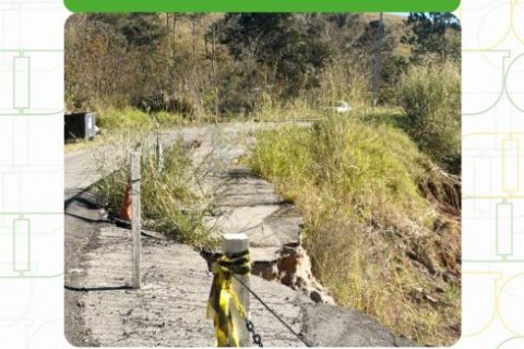 Obras de contenção e recuperação avançam na Rua Elídio Gonçalves da Silva, no bairro dos Mellos