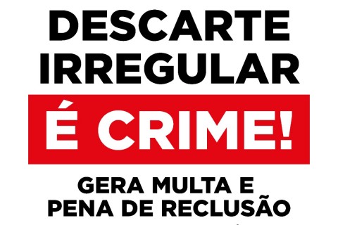 Prefeitura de Pinda lança whatsapp 3644-5600 para denúncias de descarte irregular de entulho e lixo
